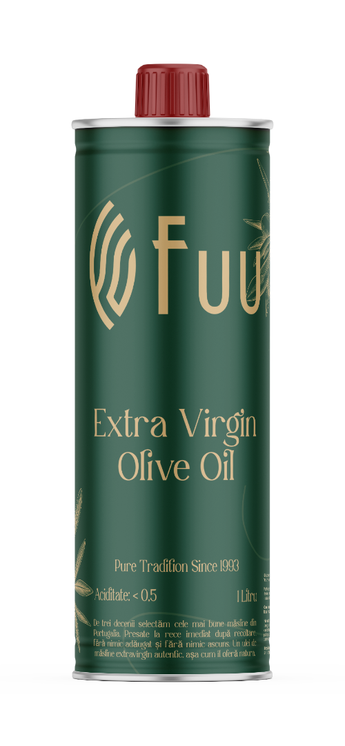 Cutie de ulei de măsline extravirgin Fuu de 1 litru